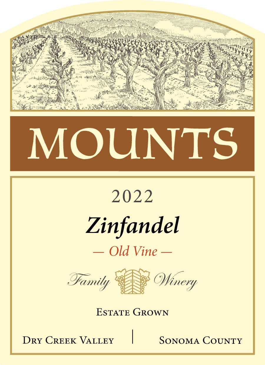 Product Image for 2022 Mounts Old Vine Zinfandel Estate Dry Creek Valley
